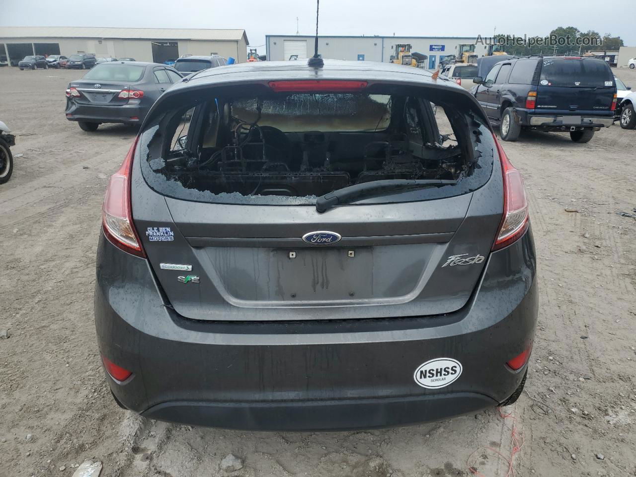 2015 Ford Fiesta Se Gray vin: 3FADP4EE7FM175382