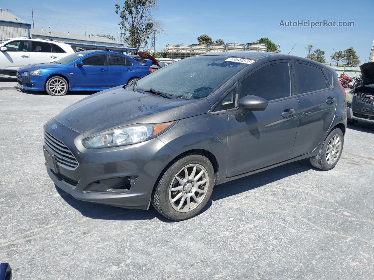 2017 Ford Fiesta Se Серый vin: 3FADP4EE7HM143051