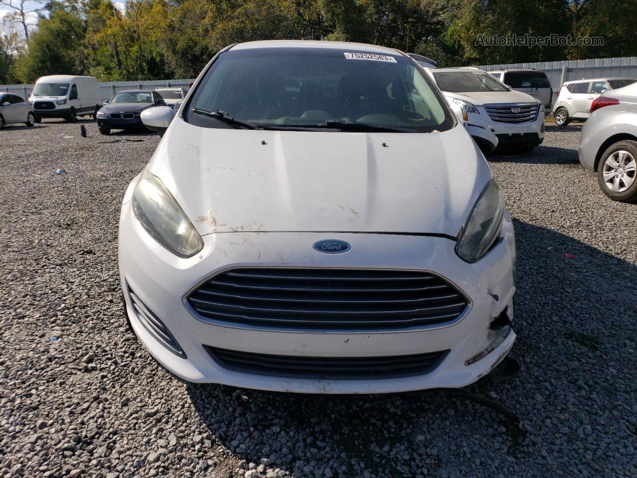 2017 Ford Fiesta Se White vin: 3FADP4EE8HM123276