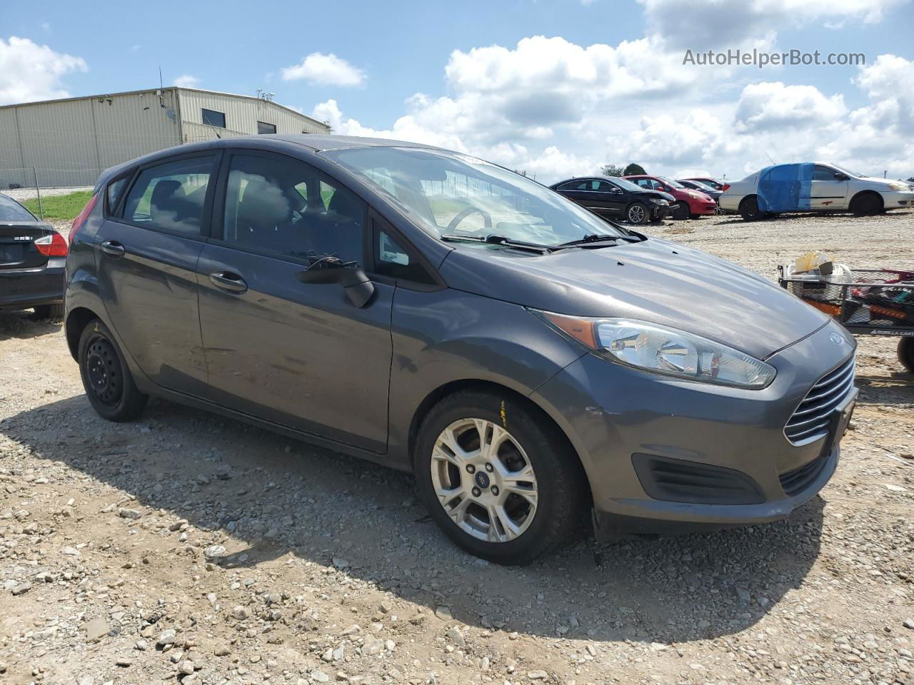 2015 Ford Fiesta Se Gray vin: 3FADP4EJ0FM111505