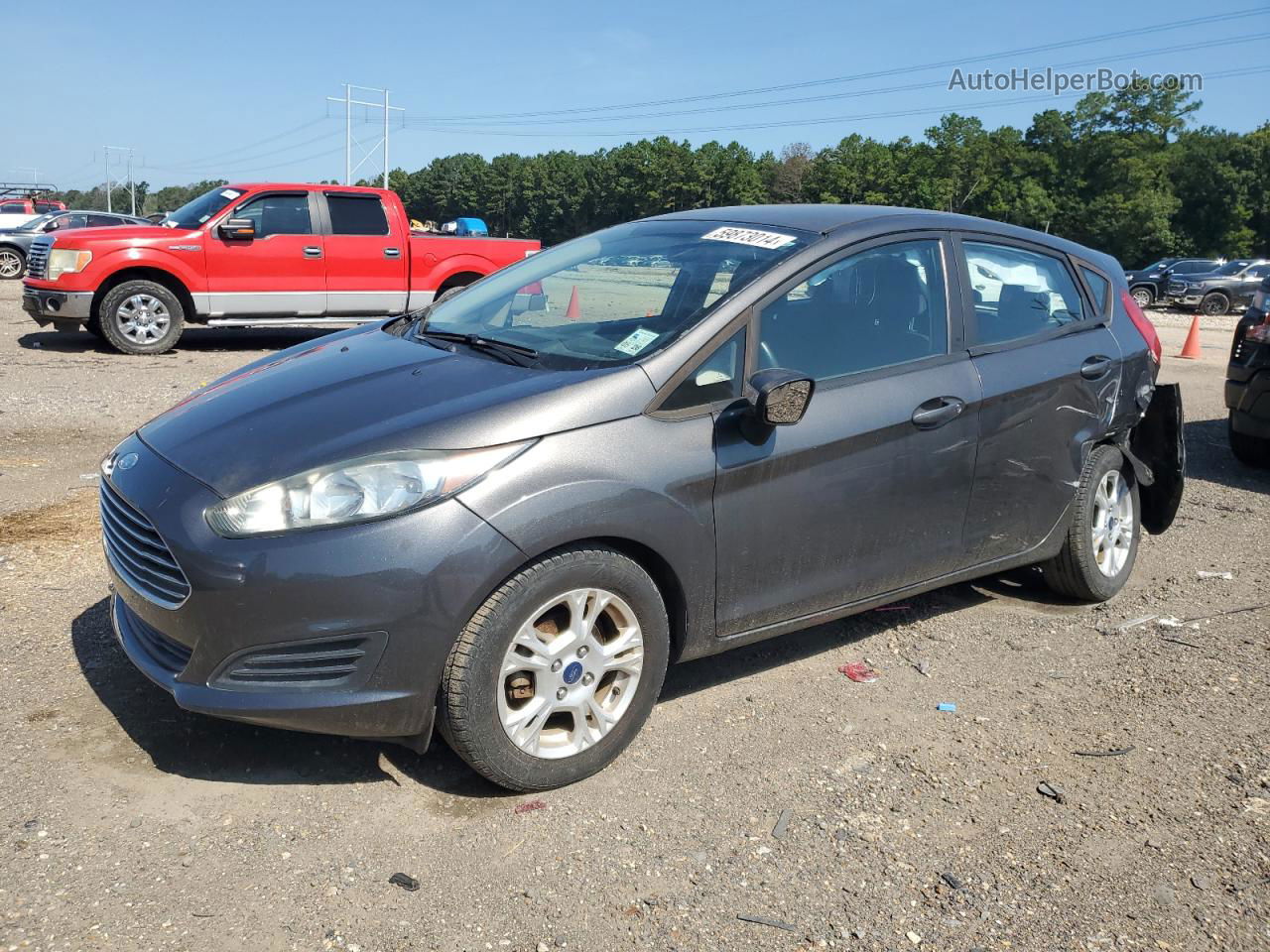 2015 Ford Fiesta Se Gray vin: 3FADP4EJ0FM214004