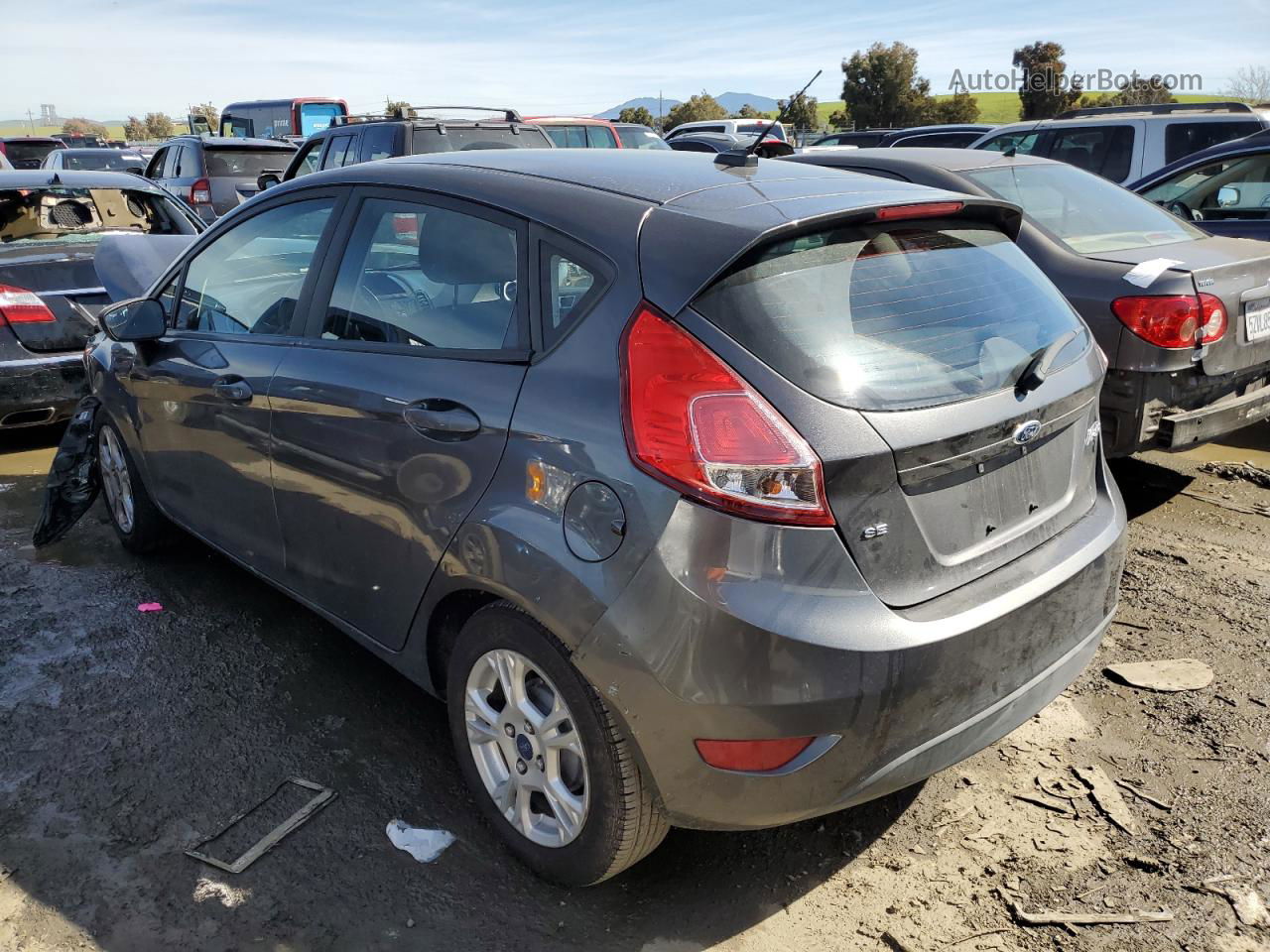 2015 Ford Fiesta Se Gray vin: 3FADP4EJ0FM214150