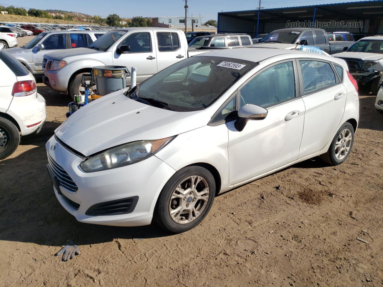 2015 Ford Fiesta Se White vin: 3FADP4EJ0FM224757