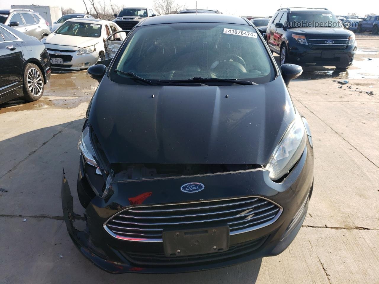 2016 Ford Fiesta Se Черный vin: 3FADP4EJ0GM146952