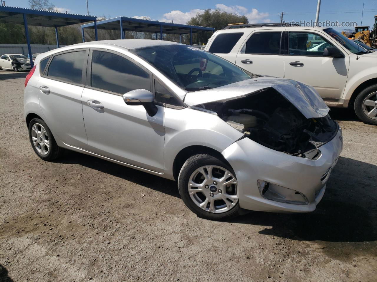 2016 Ford Fiesta Se Silver vin: 3FADP4EJ0GM151147