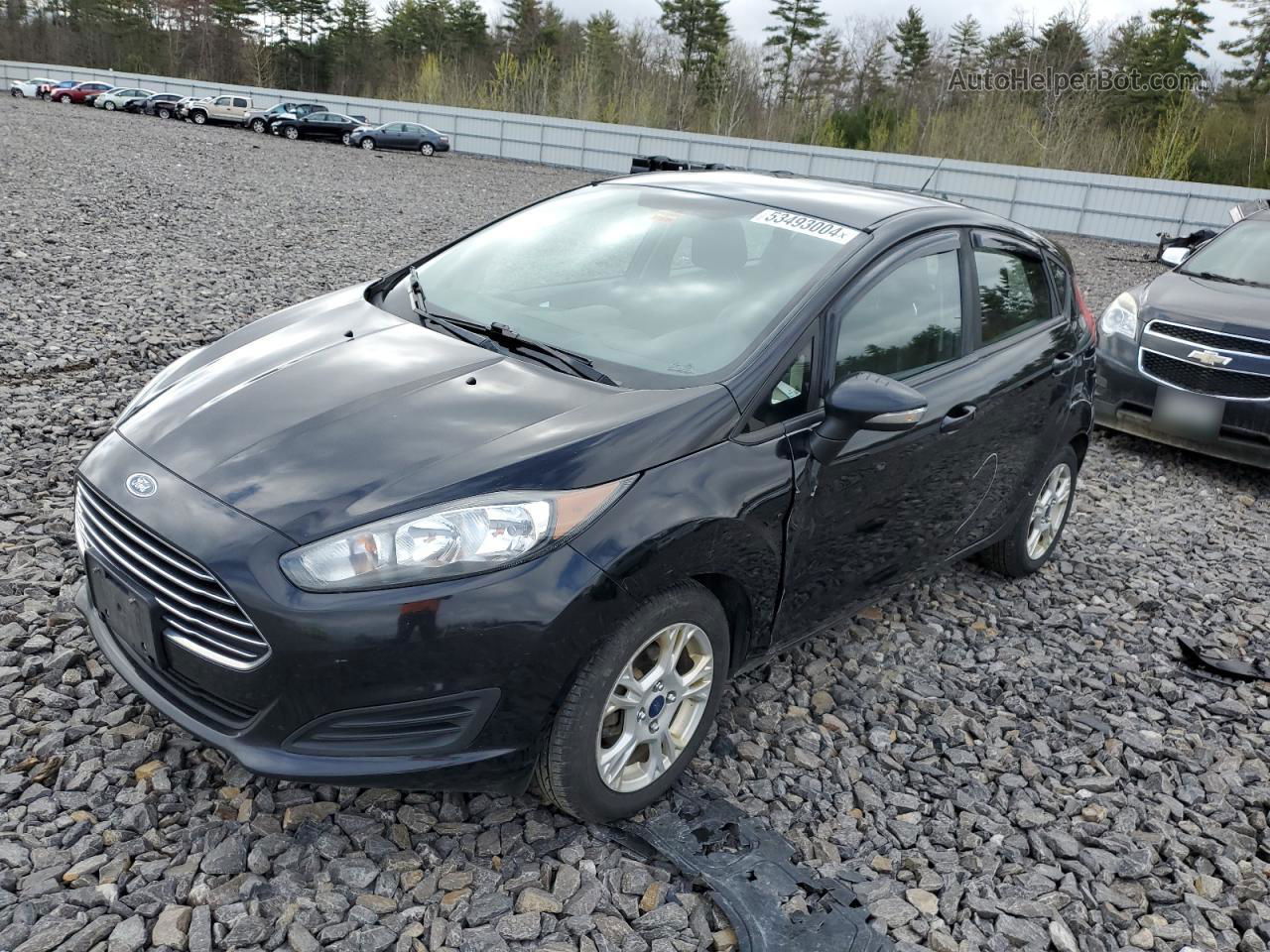 2016 Ford Fiesta Se Black vin: 3FADP4EJ0GM164156