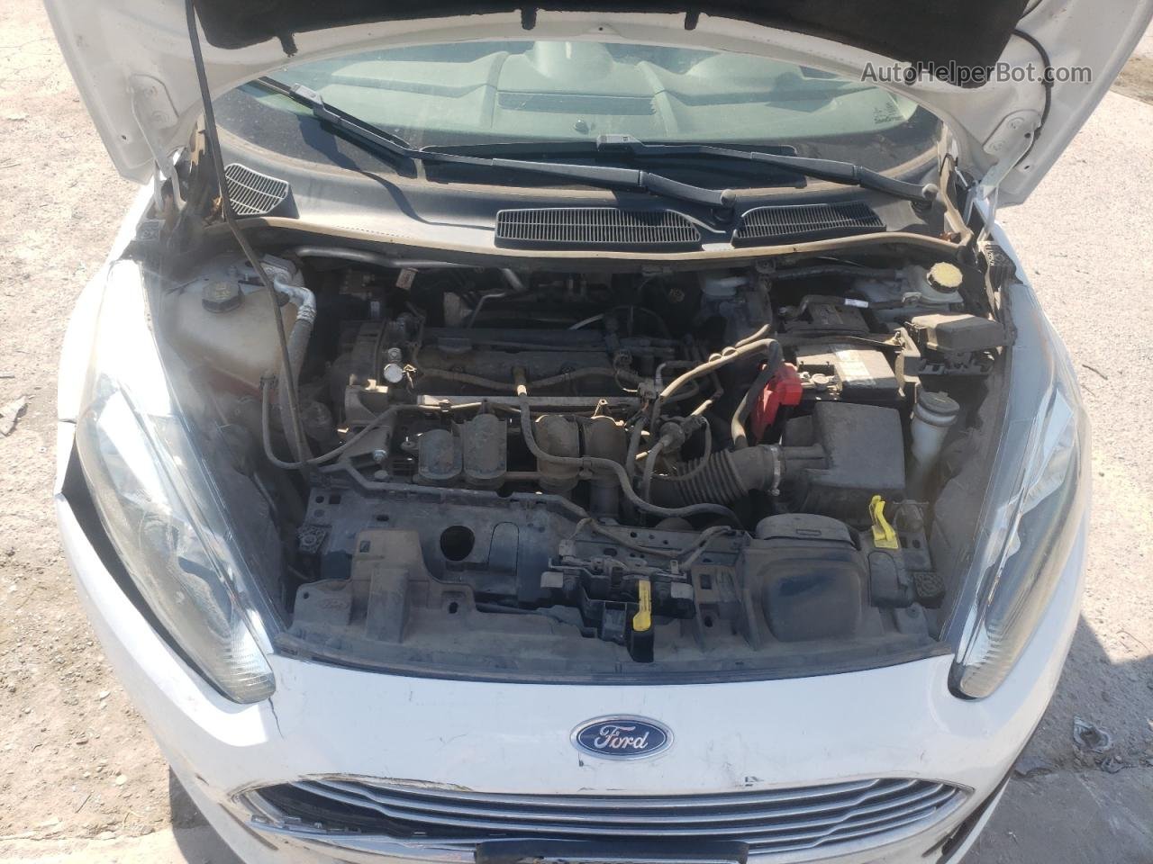 2017 Ford Fiesta Se White vin: 3FADP4EJ0HM113113