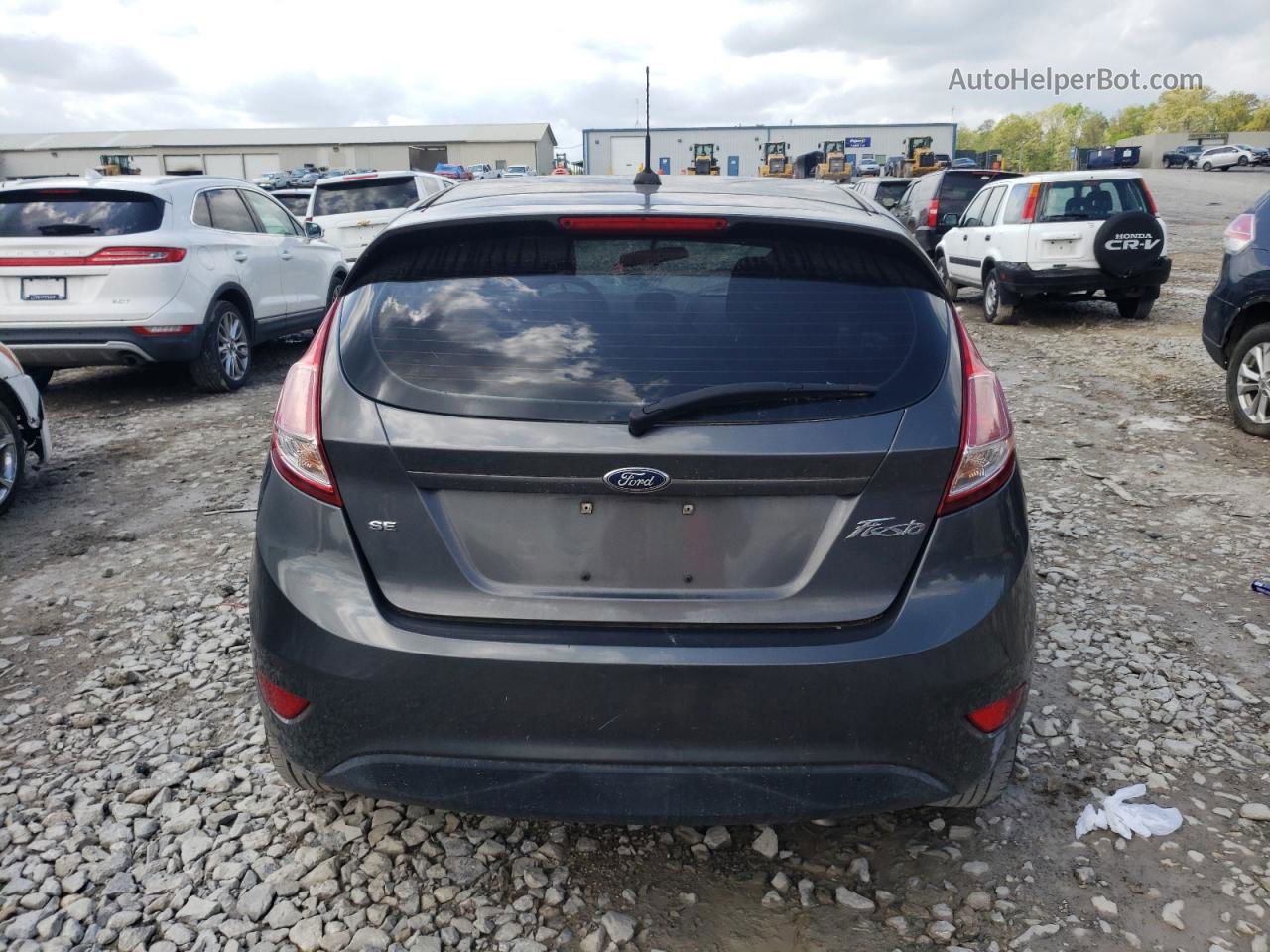 2017 Ford Fiesta Se Gray vin: 3FADP4EJ0HM119834