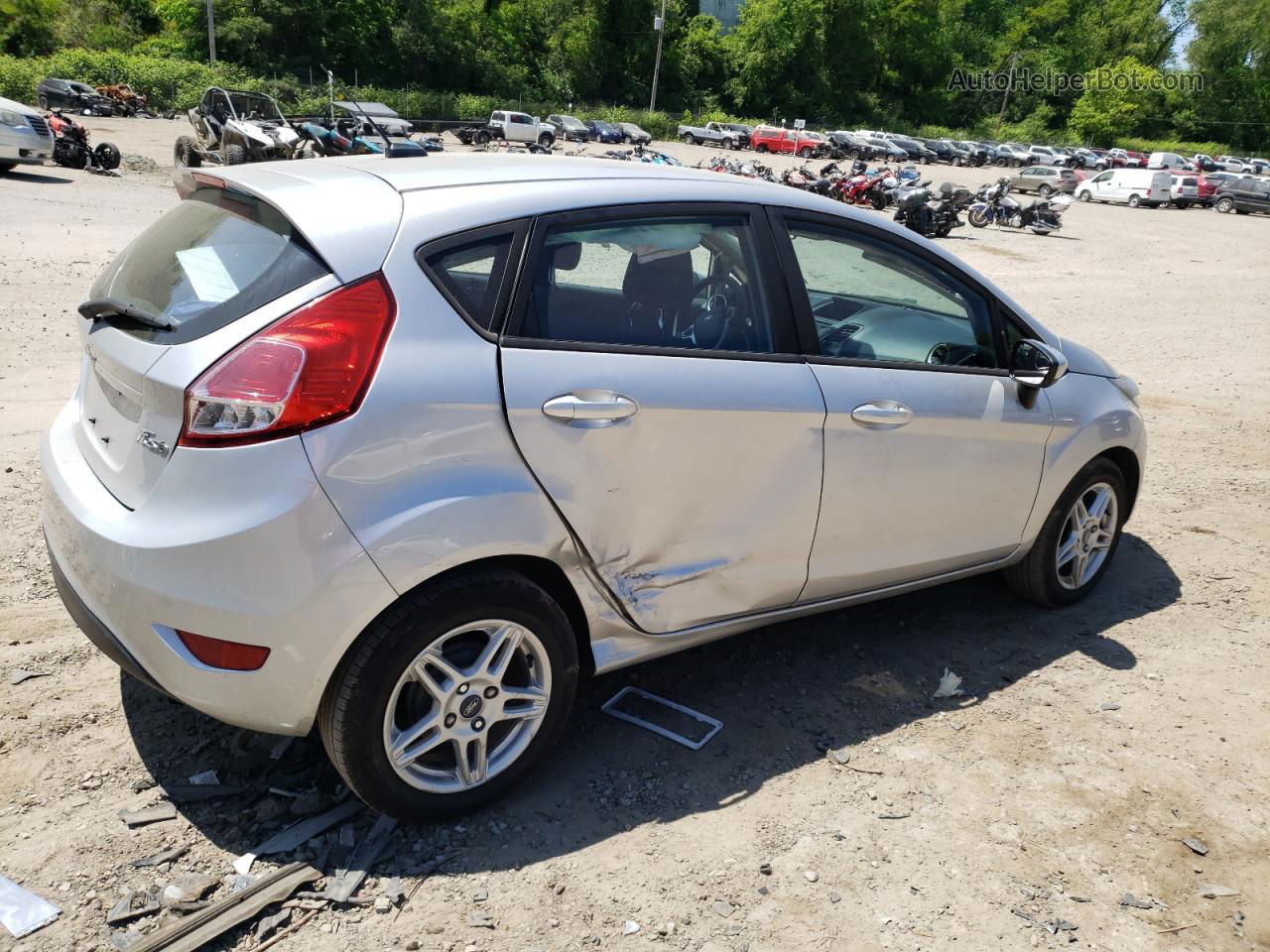 2017 Ford Fiesta Se Silver vin: 3FADP4EJ0HM123625