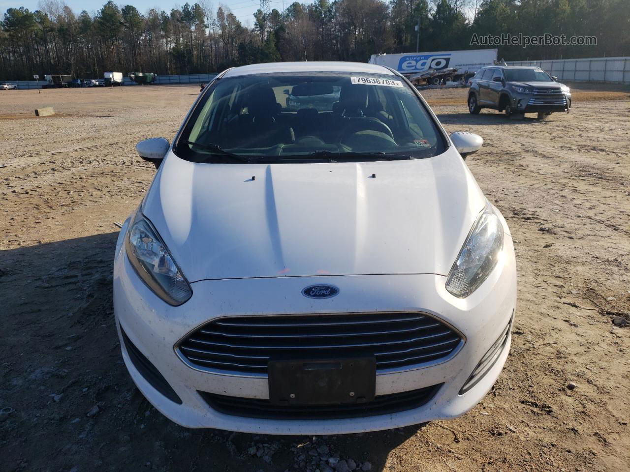 2017 Ford Fiesta Se White vin: 3FADP4EJ0HM125410