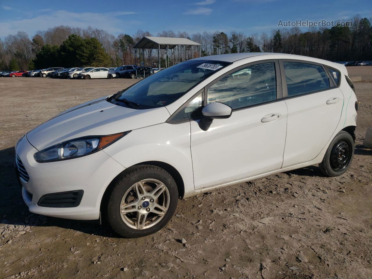 2017 Ford Fiesta Se White vin: 3FADP4EJ0HM125410