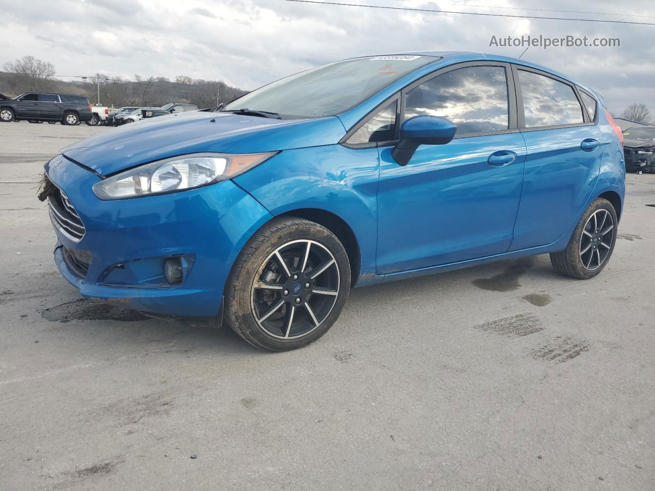 2017 Ford Fiesta Se Blue vin: 3FADP4EJ0HM154213