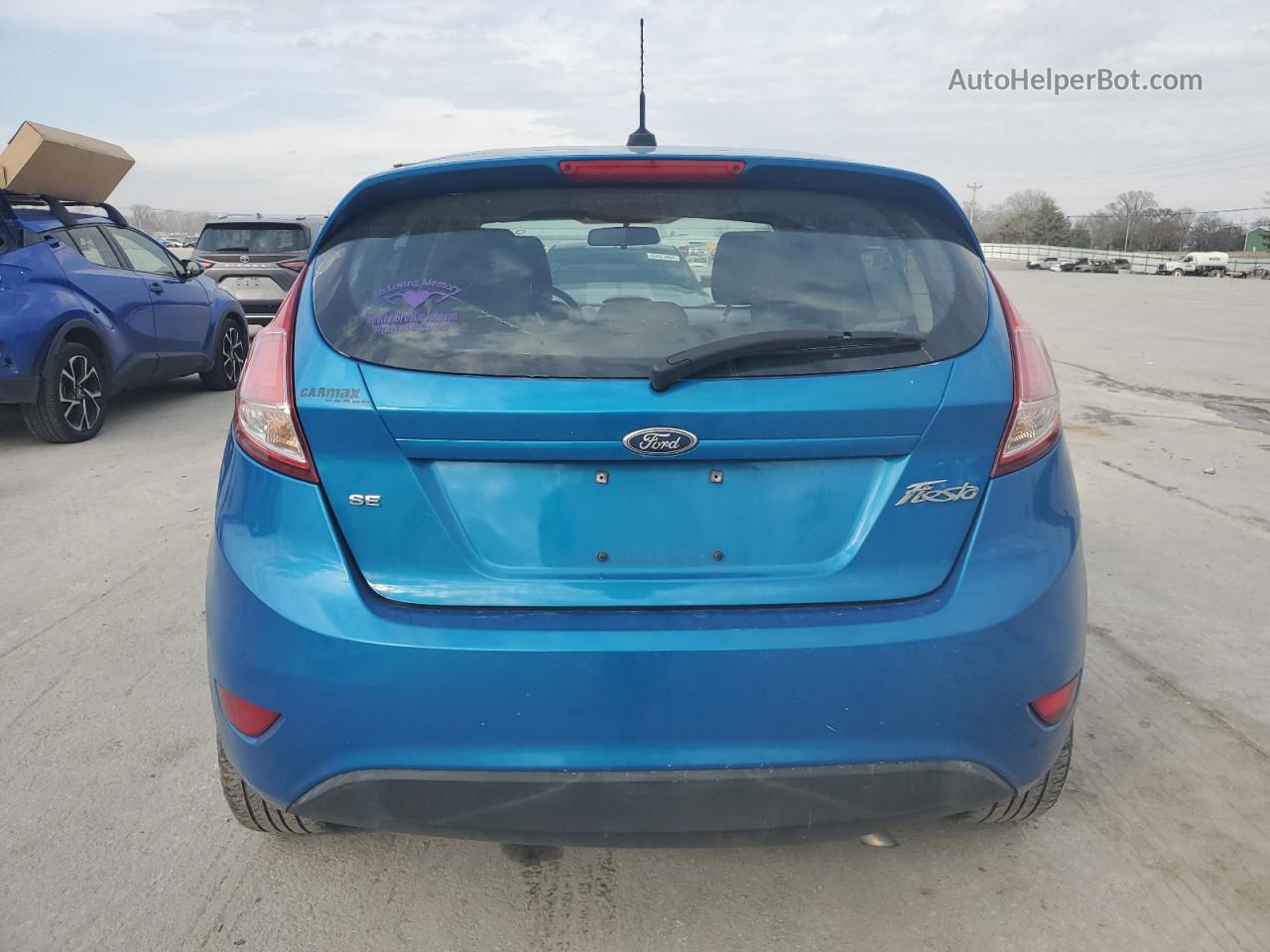 2017 Ford Fiesta Se Blue vin: 3FADP4EJ0HM154213