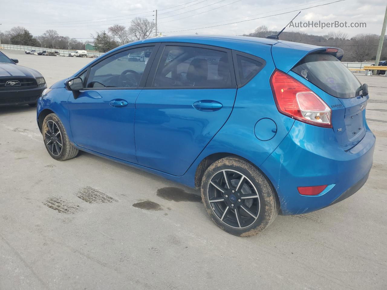 2017 Ford Fiesta Se Blue vin: 3FADP4EJ0HM154213