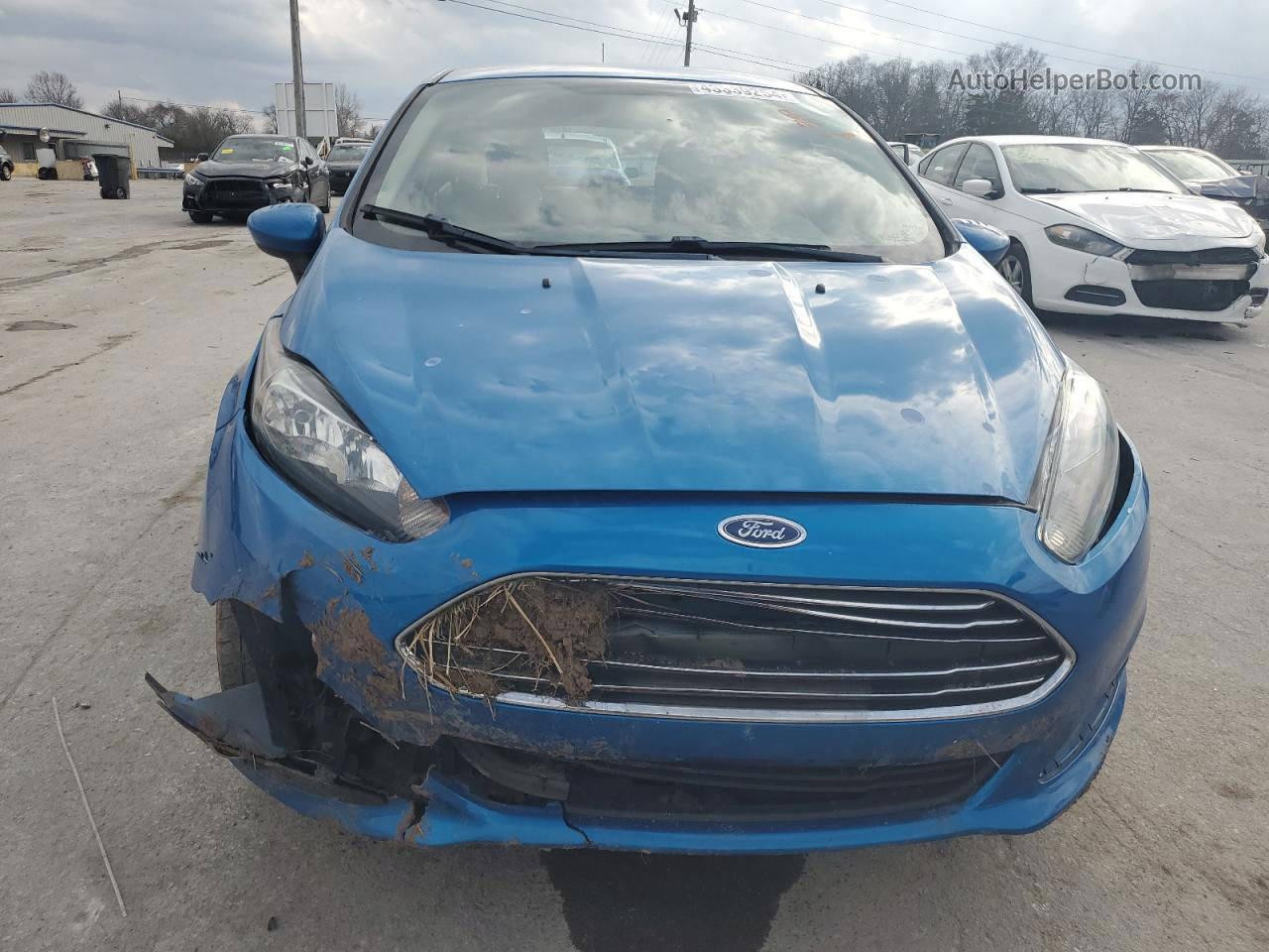 2017 Ford Fiesta Se Blue vin: 3FADP4EJ0HM154213