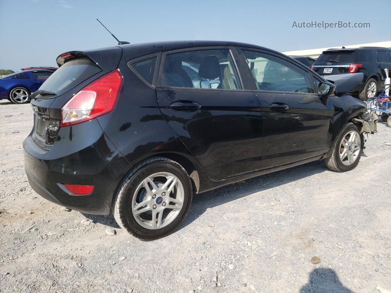 2017 Ford Fiesta Se Black vin: 3FADP4EJ0HM167866