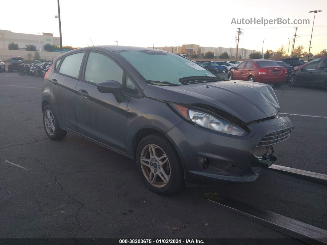 2019 Ford Fiesta Se Gray vin: 3FADP4EJ0KM109635