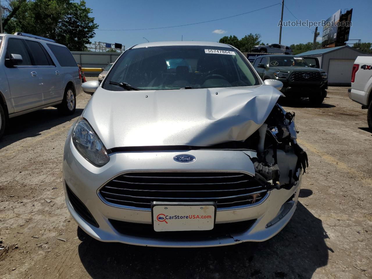 2019 Ford Fiesta Se Silver vin: 3FADP4EJ0KM118125