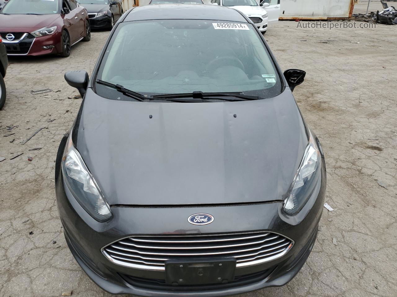 2019 Ford Fiesta Se Gray vin: 3FADP4EJ0KM142960