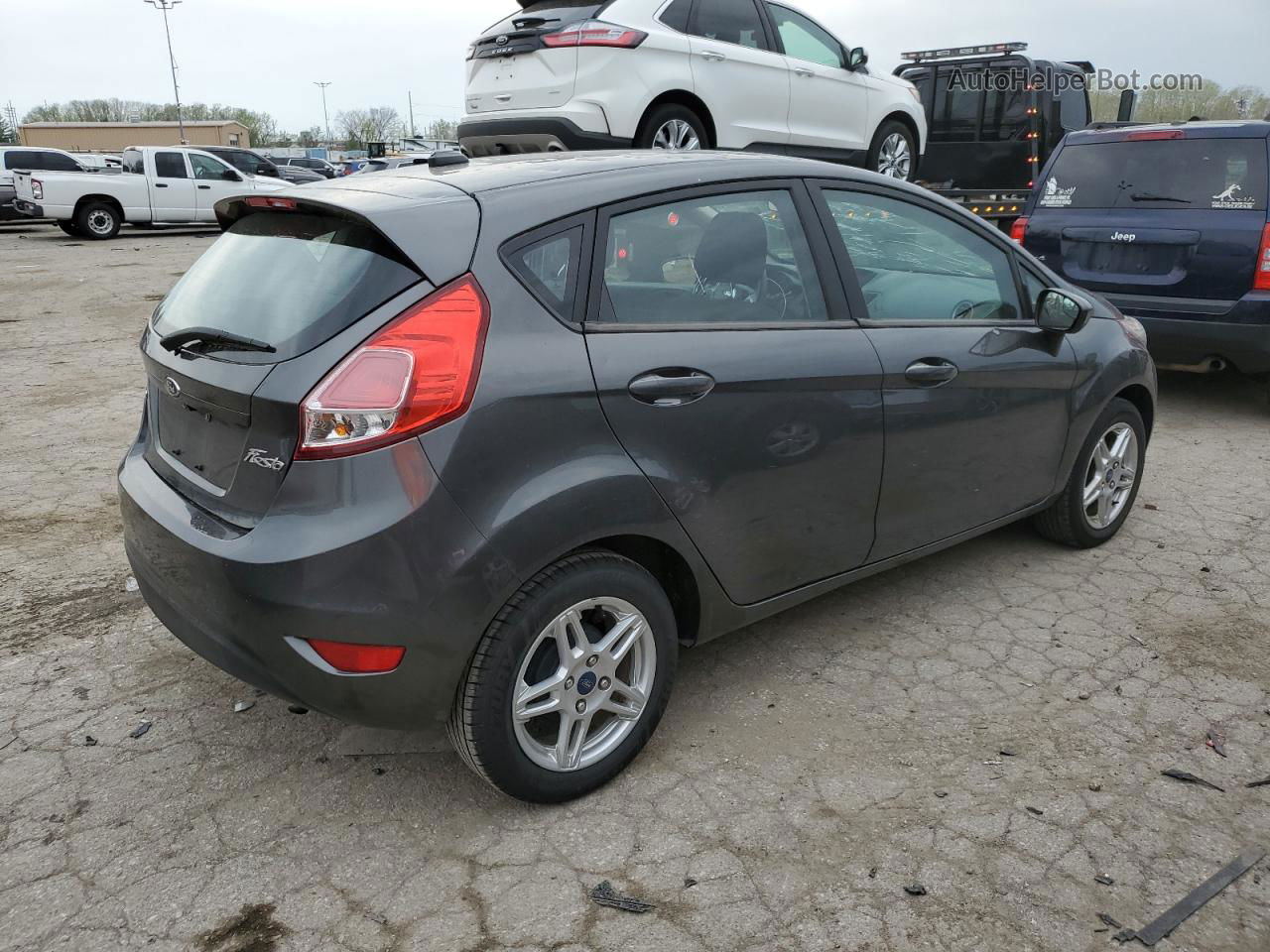 2019 Ford Fiesta Se Gray vin: 3FADP4EJ0KM142960