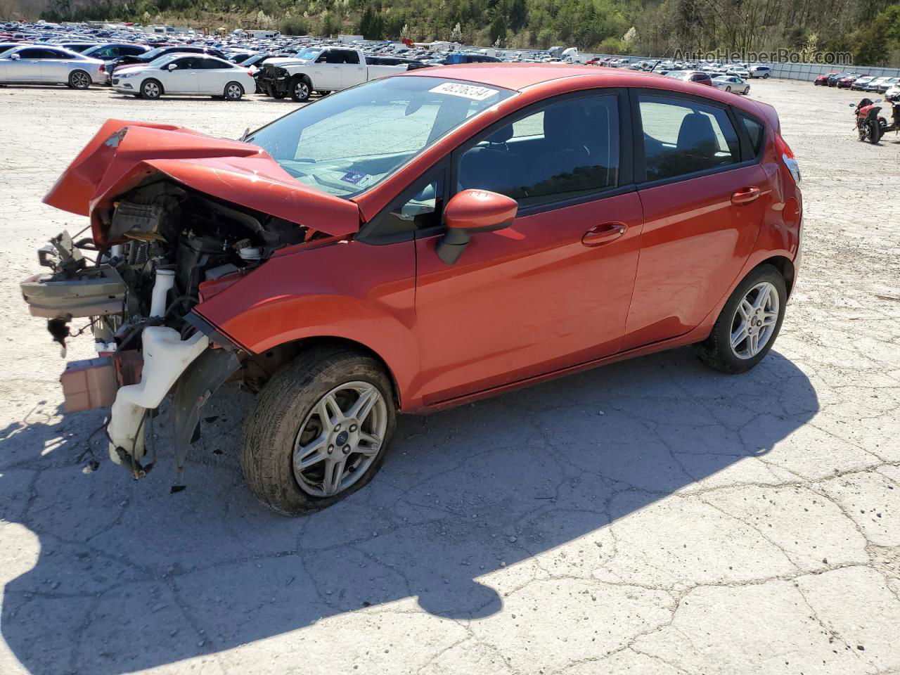 2019 Ford Fiesta Se Red vin: 3FADP4EJ0KM144885