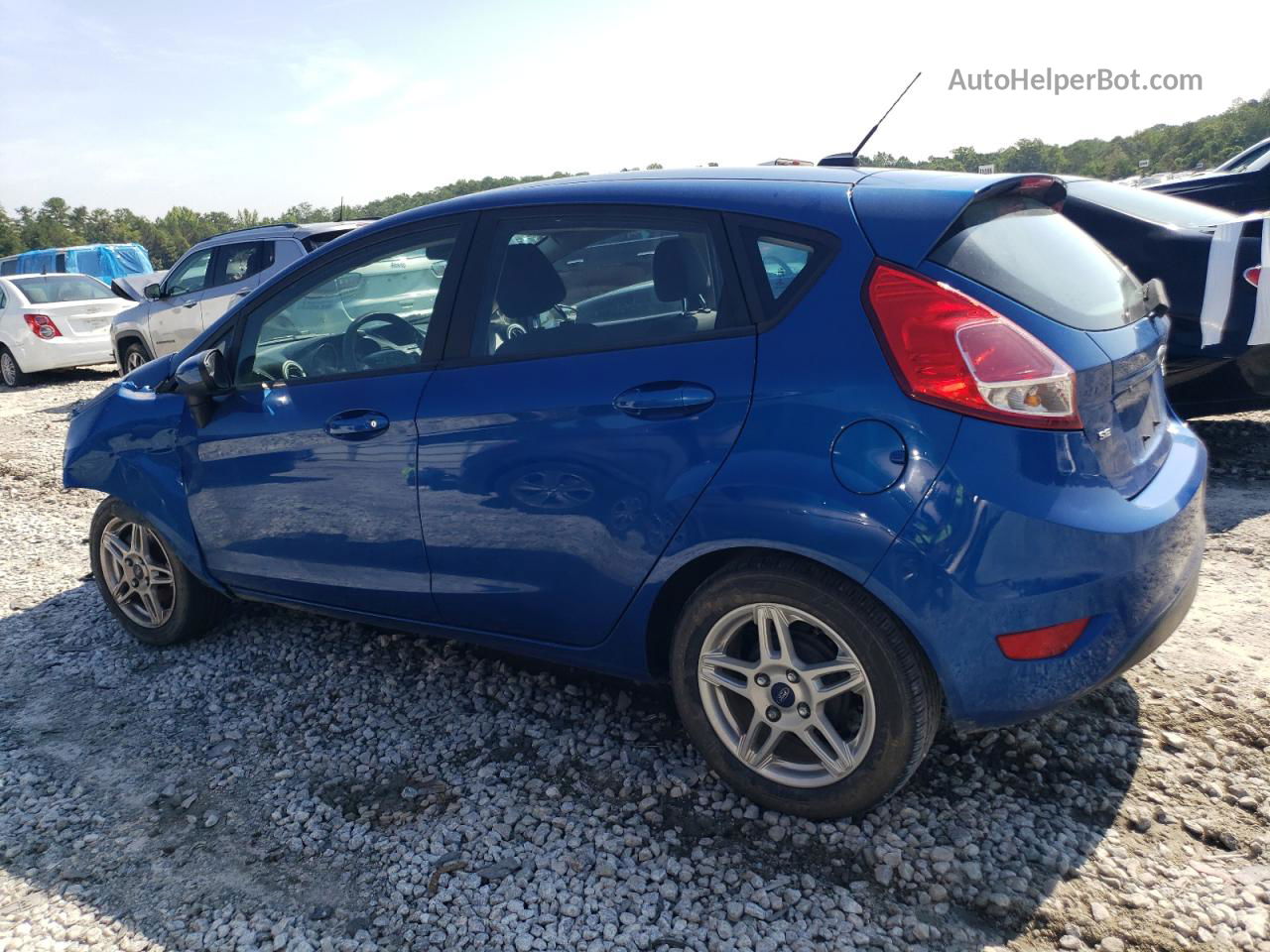 2019 Ford Fiesta Se Blue vin: 3FADP4EJ0KM155319