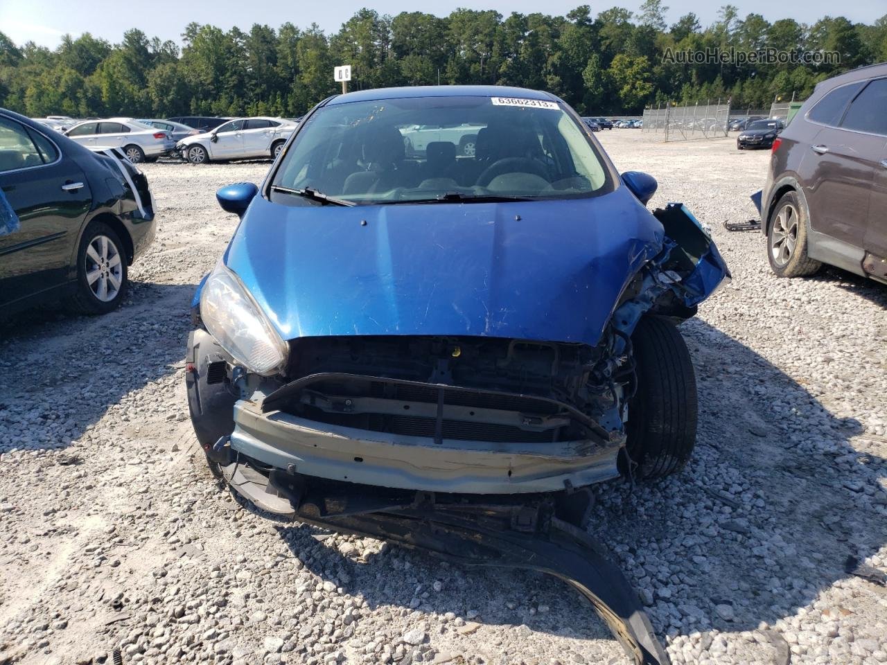 2019 Ford Fiesta Se Blue vin: 3FADP4EJ0KM155319