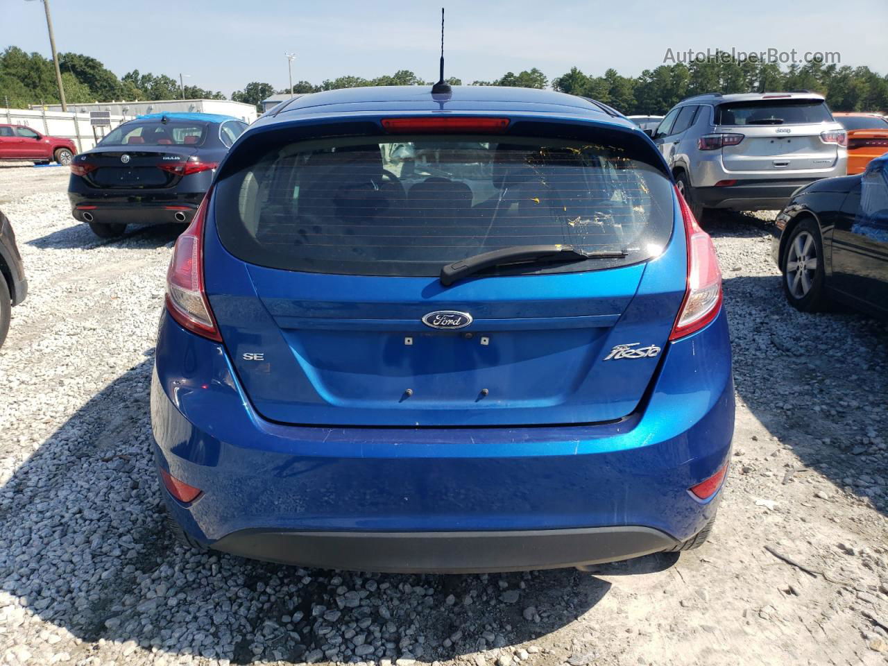 2019 Ford Fiesta Se Blue vin: 3FADP4EJ0KM155319