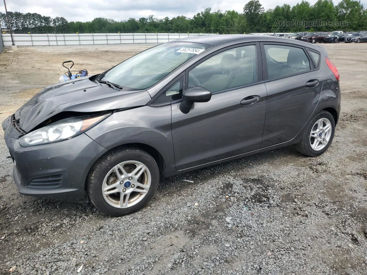 2019 Ford Fiesta Se Gray vin: 3FADP4EJ0KM157345