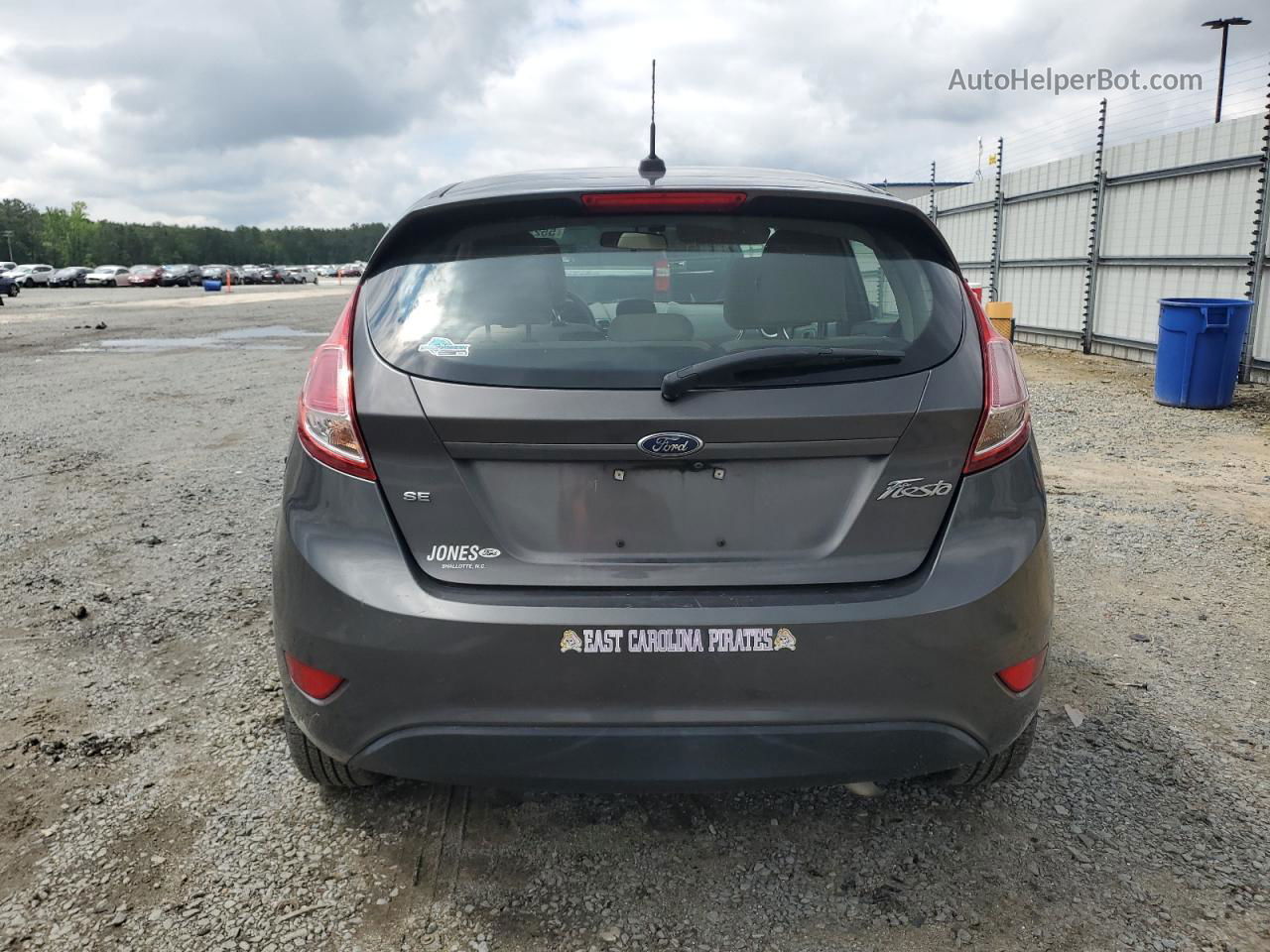 2019 Ford Fiesta Se Gray vin: 3FADP4EJ0KM157345