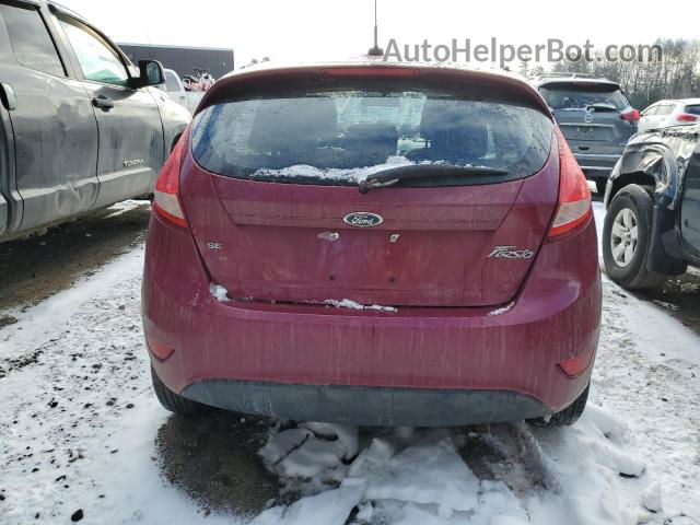 2011 Ford Fiesta Se Maroon vin: 3FADP4EJ1BM133992