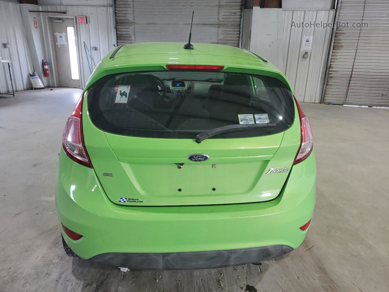 2015 Ford Fiesta Se Green vin: 3FADP4EJ1FM140592