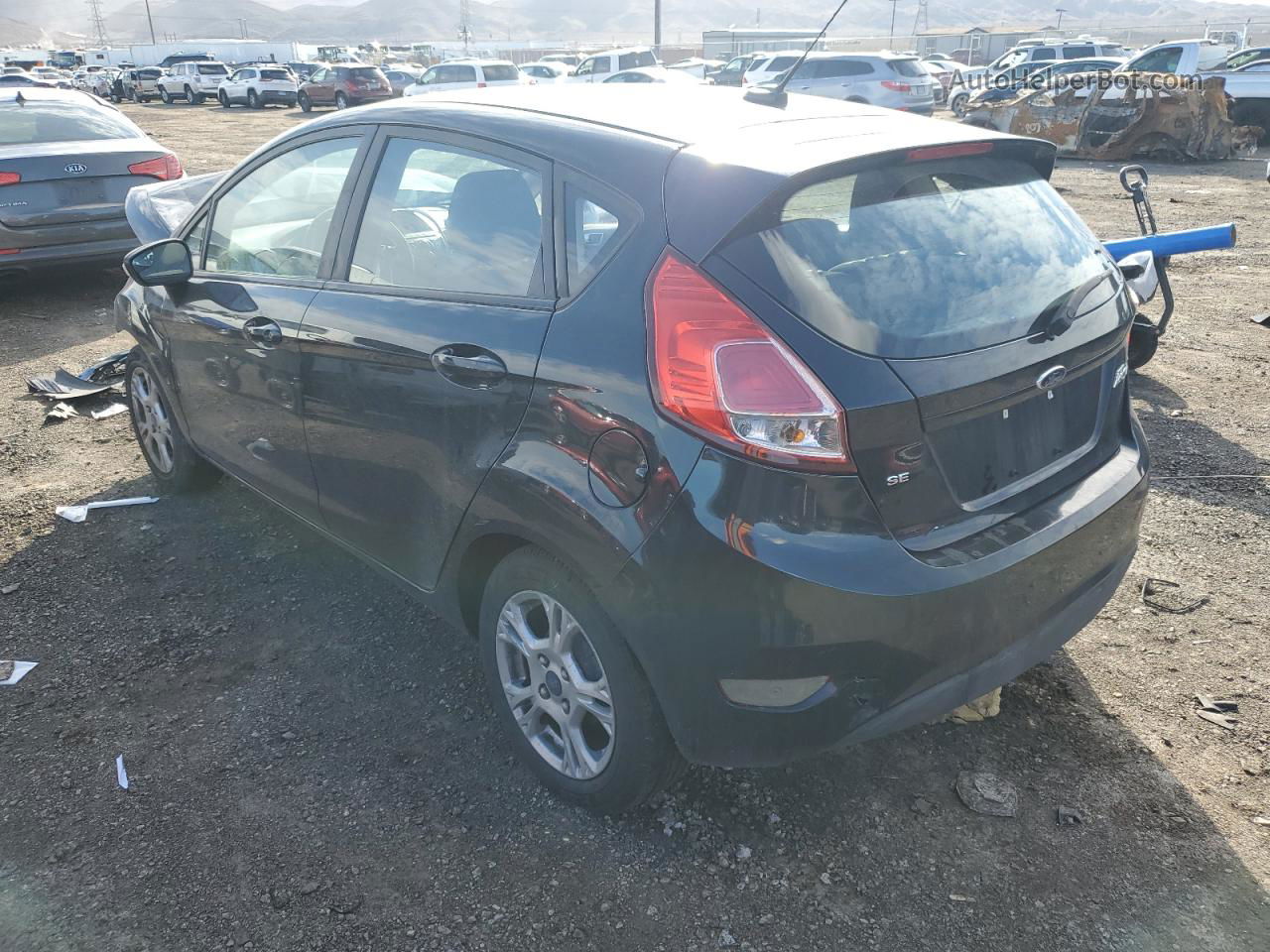 2015 Ford Fiesta Se Black vin: 3FADP4EJ1FM141497