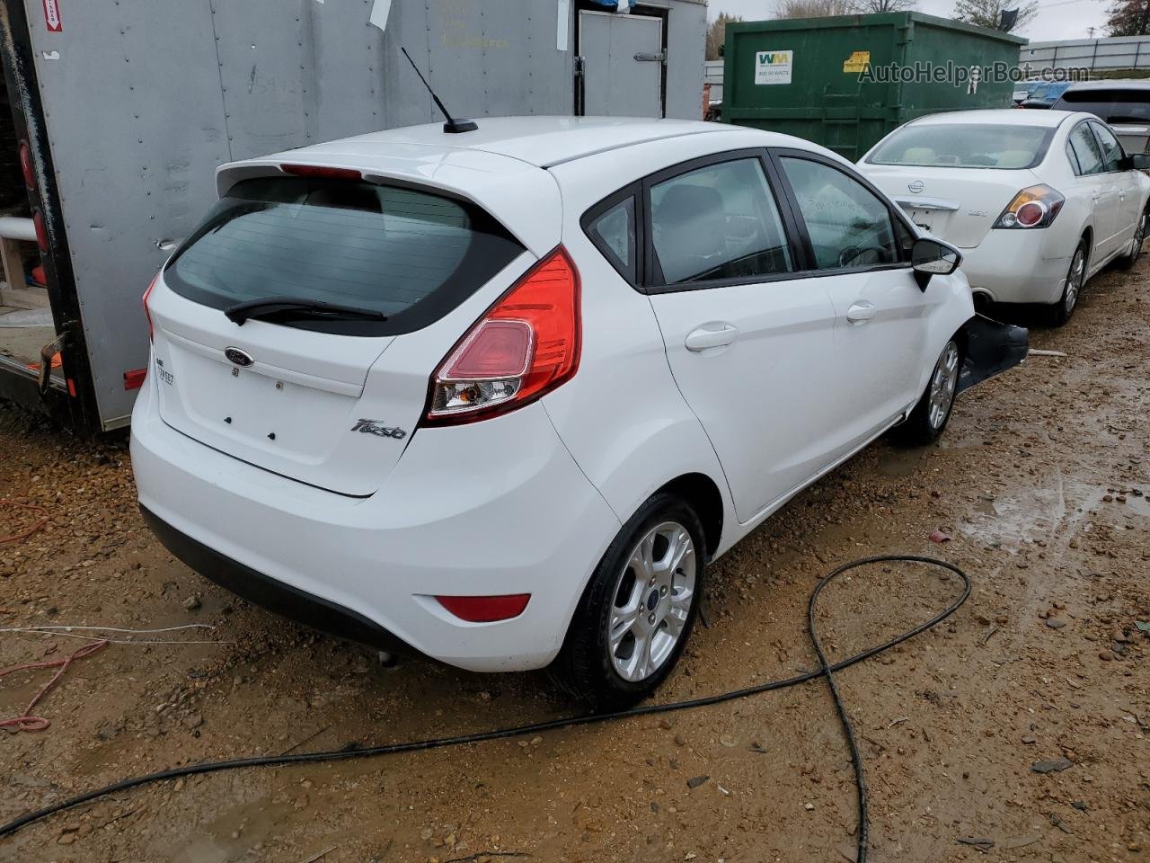 2015 Ford Fiesta Se White vin: 3FADP4EJ1FM181689