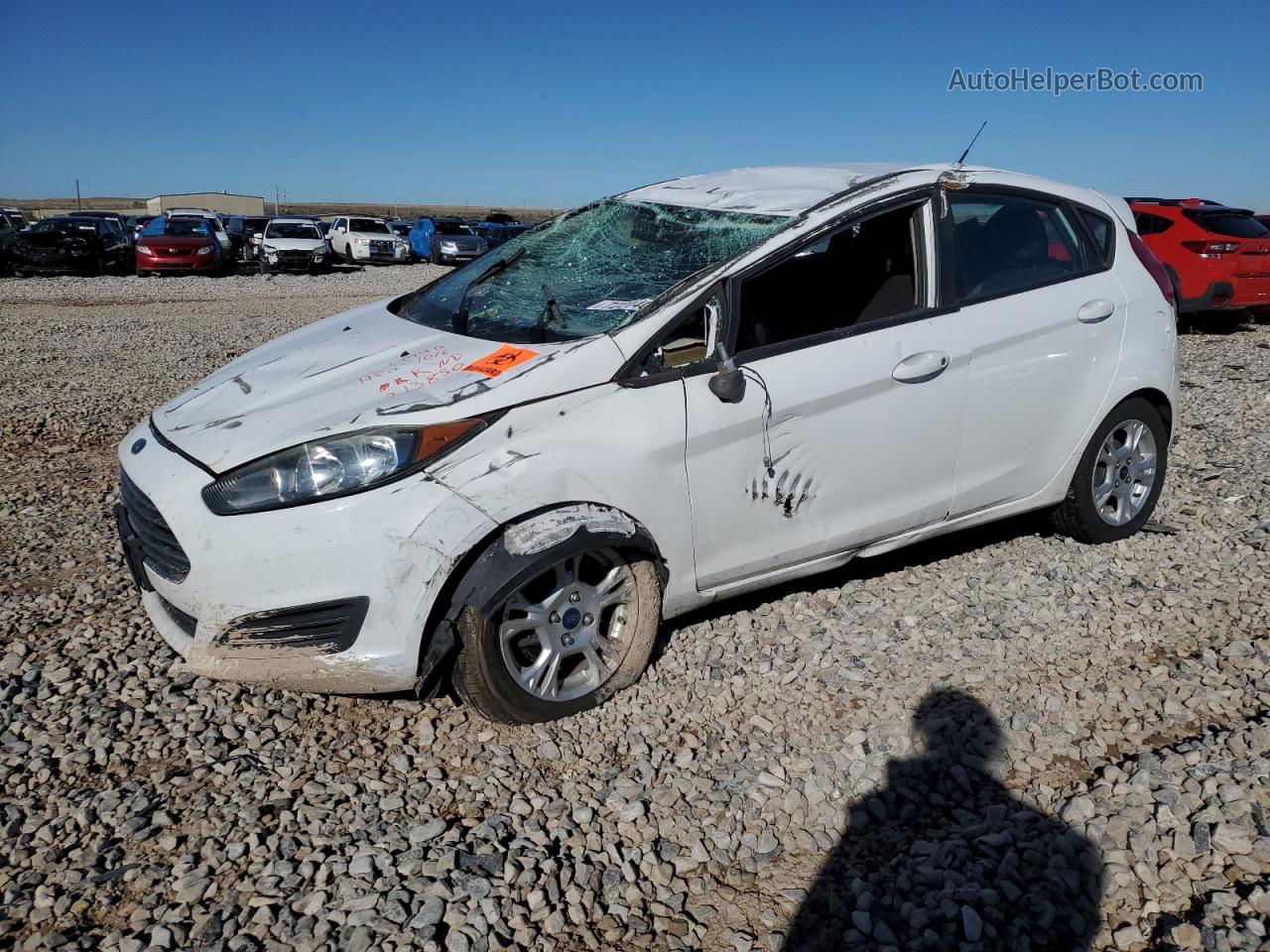 2015 Ford Fiesta Se White vin: 3FADP4EJ1FM213850