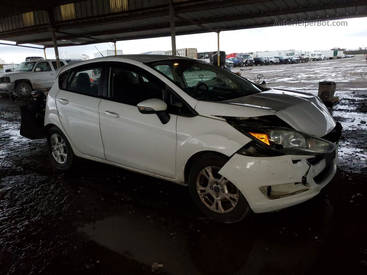 2015 Ford Fiesta Se White vin: 3FADP4EJ1FM214254