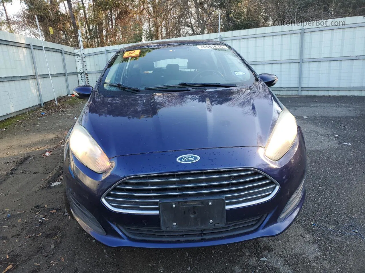 2016 Ford Fiesta Se Blue vin: 3FADP4EJ1GM111272