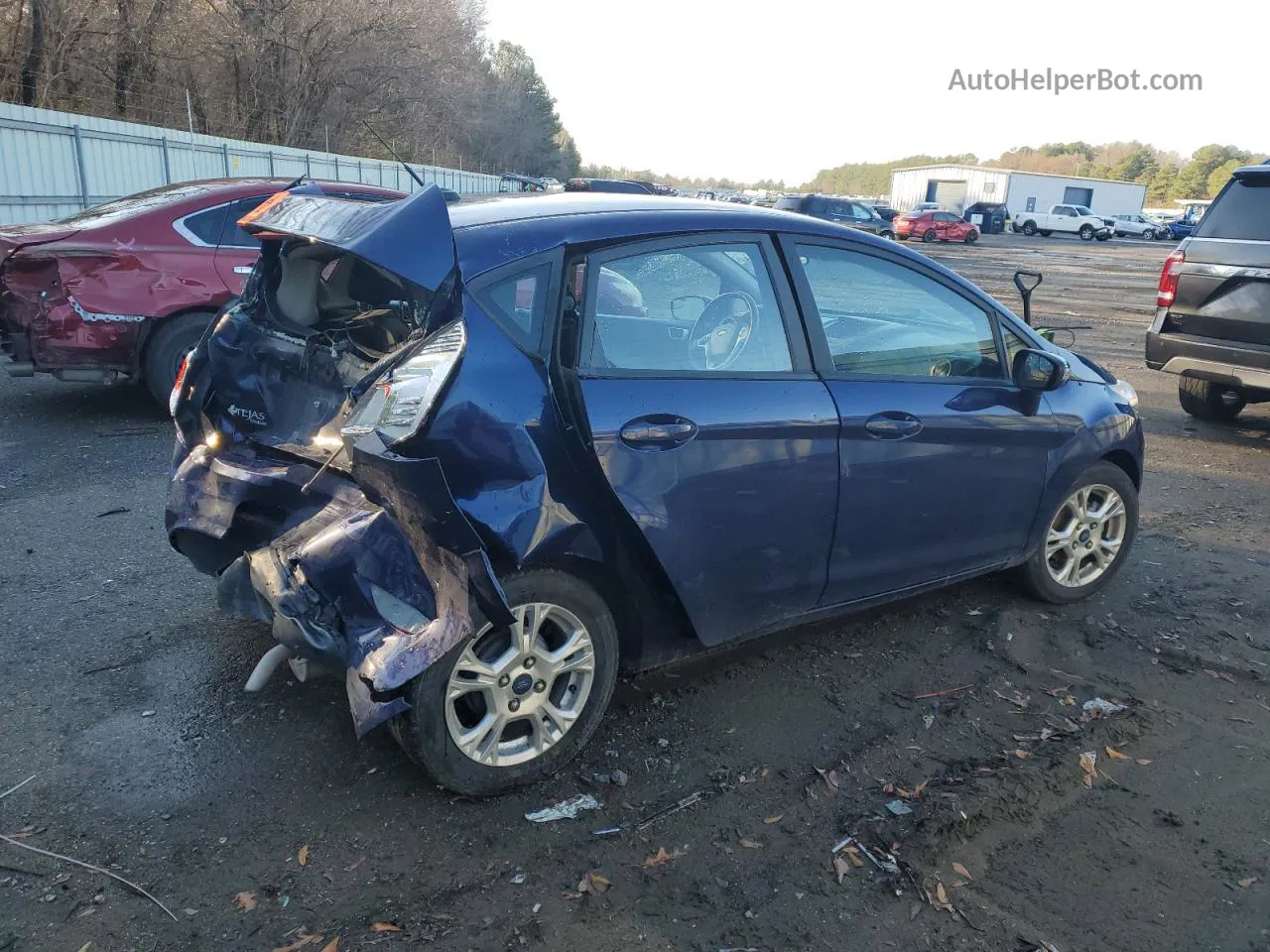 2016 Ford Fiesta Se Синий vin: 3FADP4EJ1GM111272