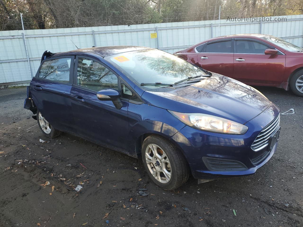 2016 Ford Fiesta Se Blue vin: 3FADP4EJ1GM111272