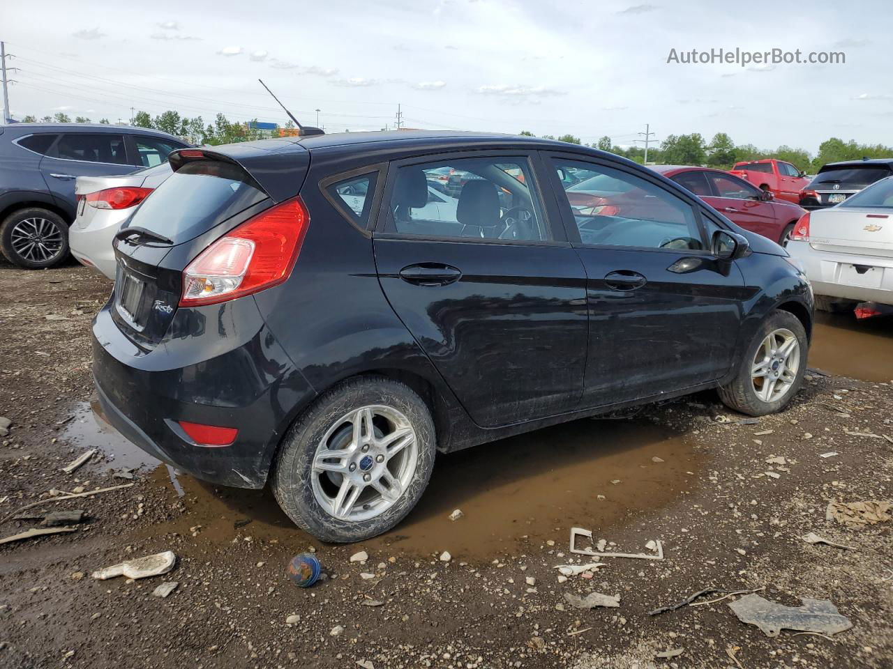 2017 Ford Fiesta Se Black vin: 3FADP4EJ1HM157461