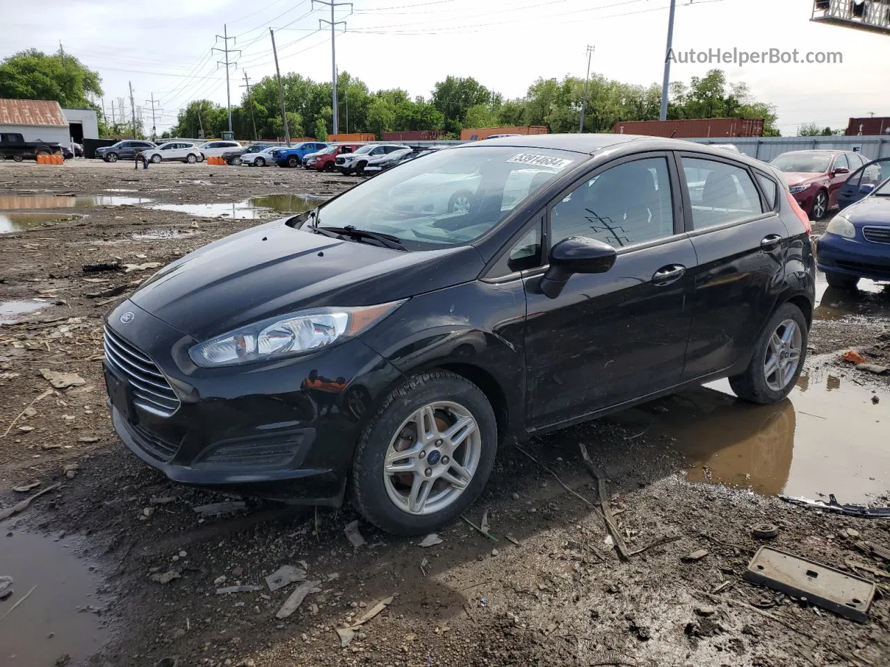 2017 Ford Fiesta Se Black vin: 3FADP4EJ1HM157461