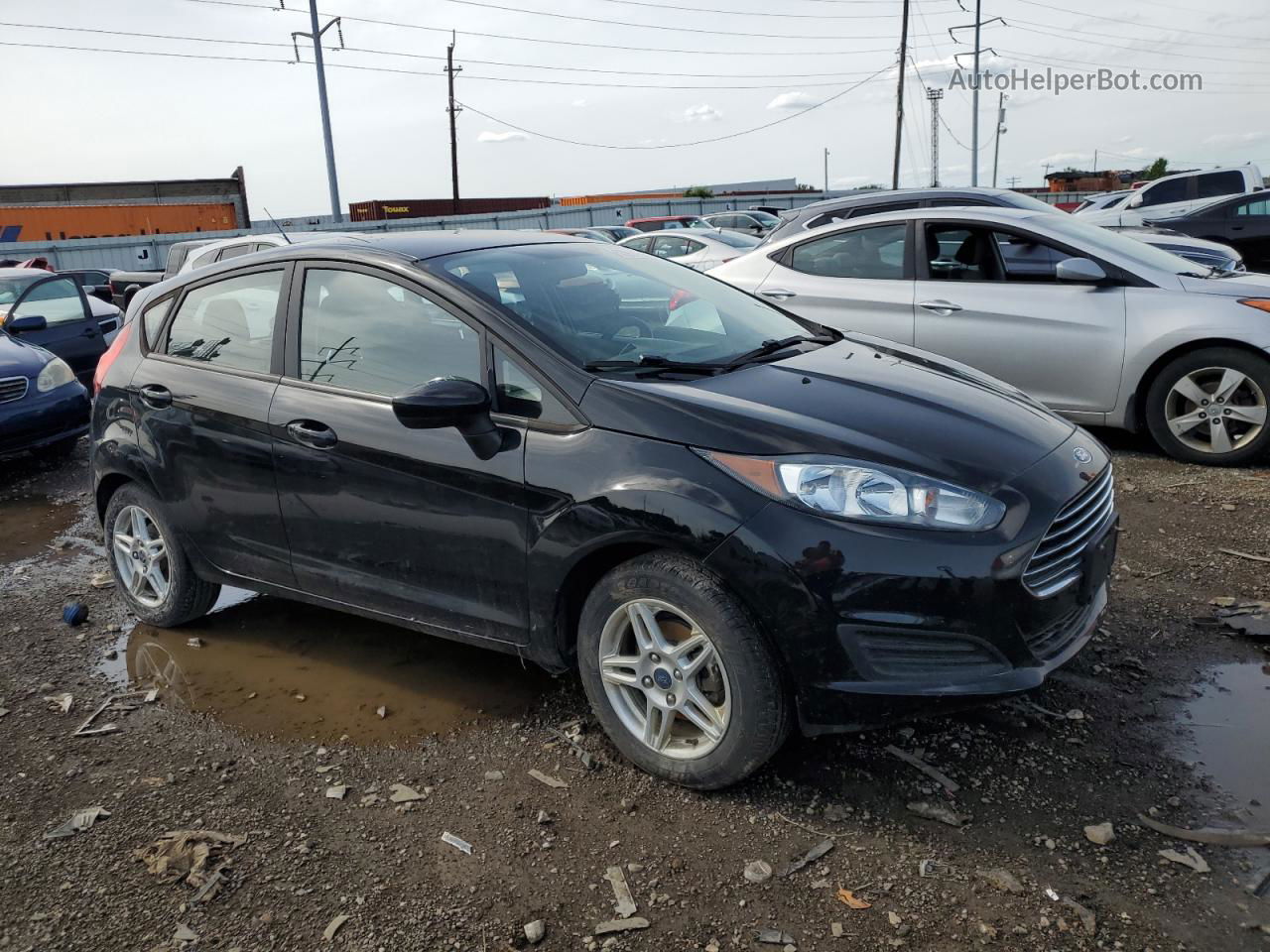 2017 Ford Fiesta Se Black vin: 3FADP4EJ1HM157461