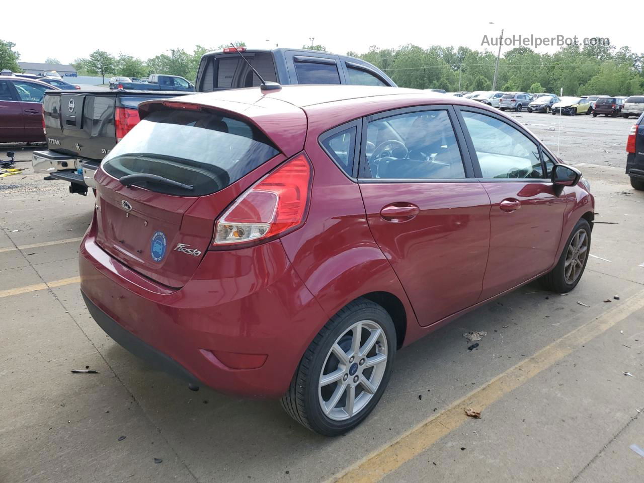 2017 Ford Fiesta Se Красный vin: 3FADP4EJ1HM166032