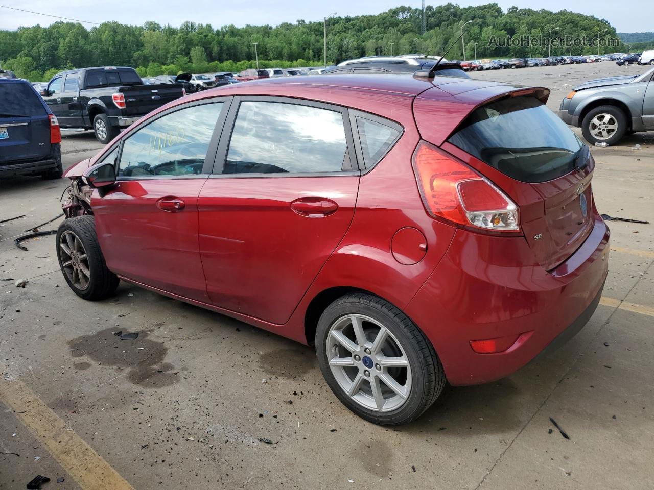 2017 Ford Fiesta Se Red vin: 3FADP4EJ1HM166032