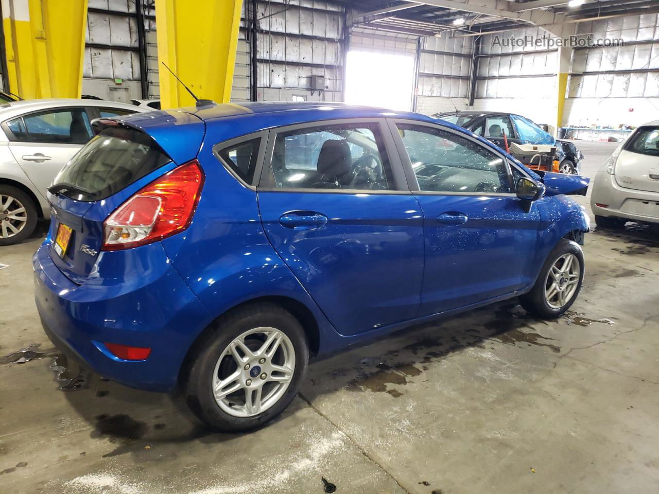 2019 Ford Fiesta Se Blue vin: 3FADP4EJ1KM105125