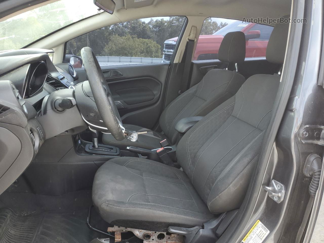 2019 Ford Fiesta Se Gray vin: 3FADP4EJ1KM106257