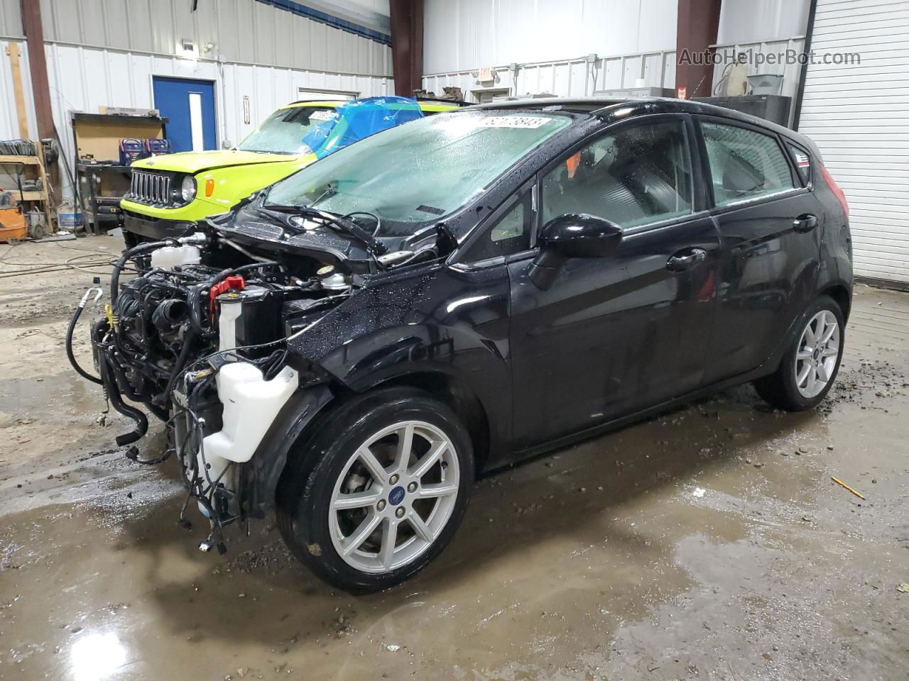 2019 Ford Fiesta Se Black vin: 3FADP4EJ1KM138657