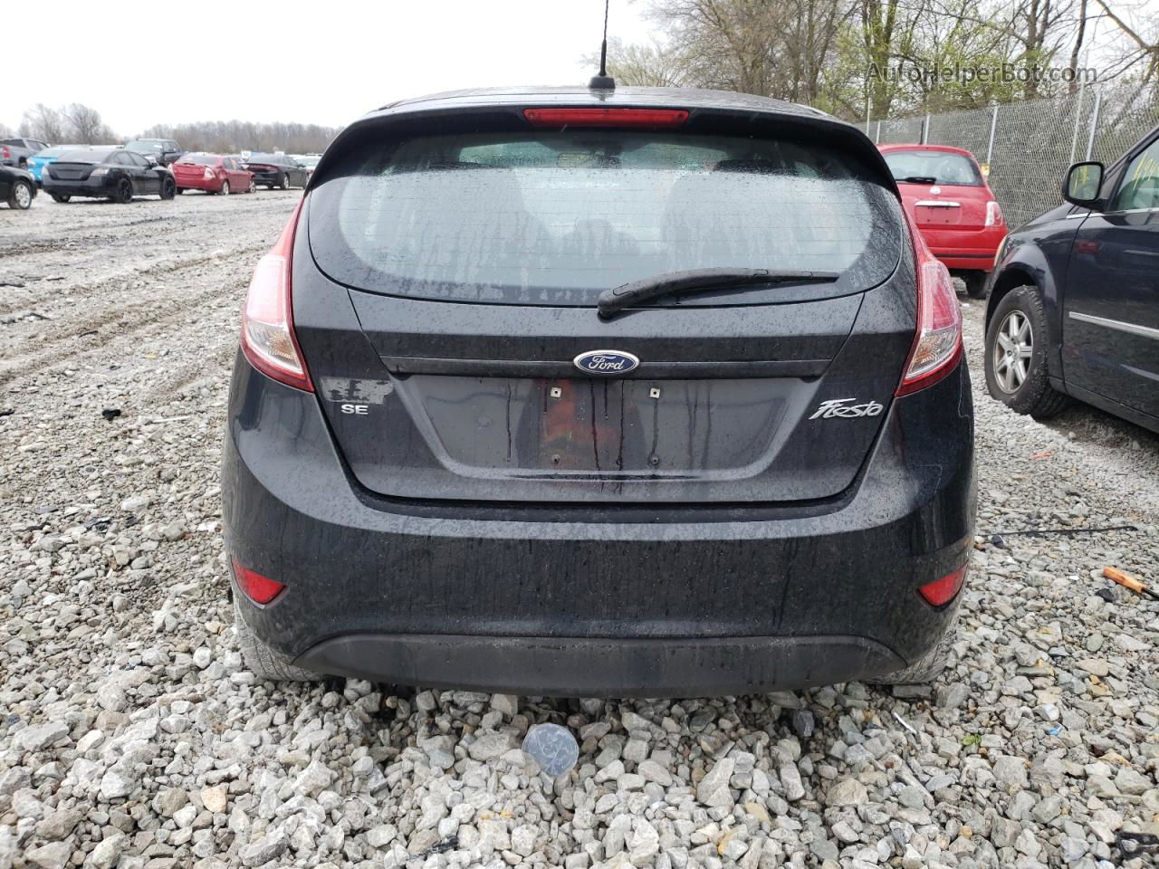 2015 Ford Fiesta Se Black vin: 3FADP4EJ2FM105382