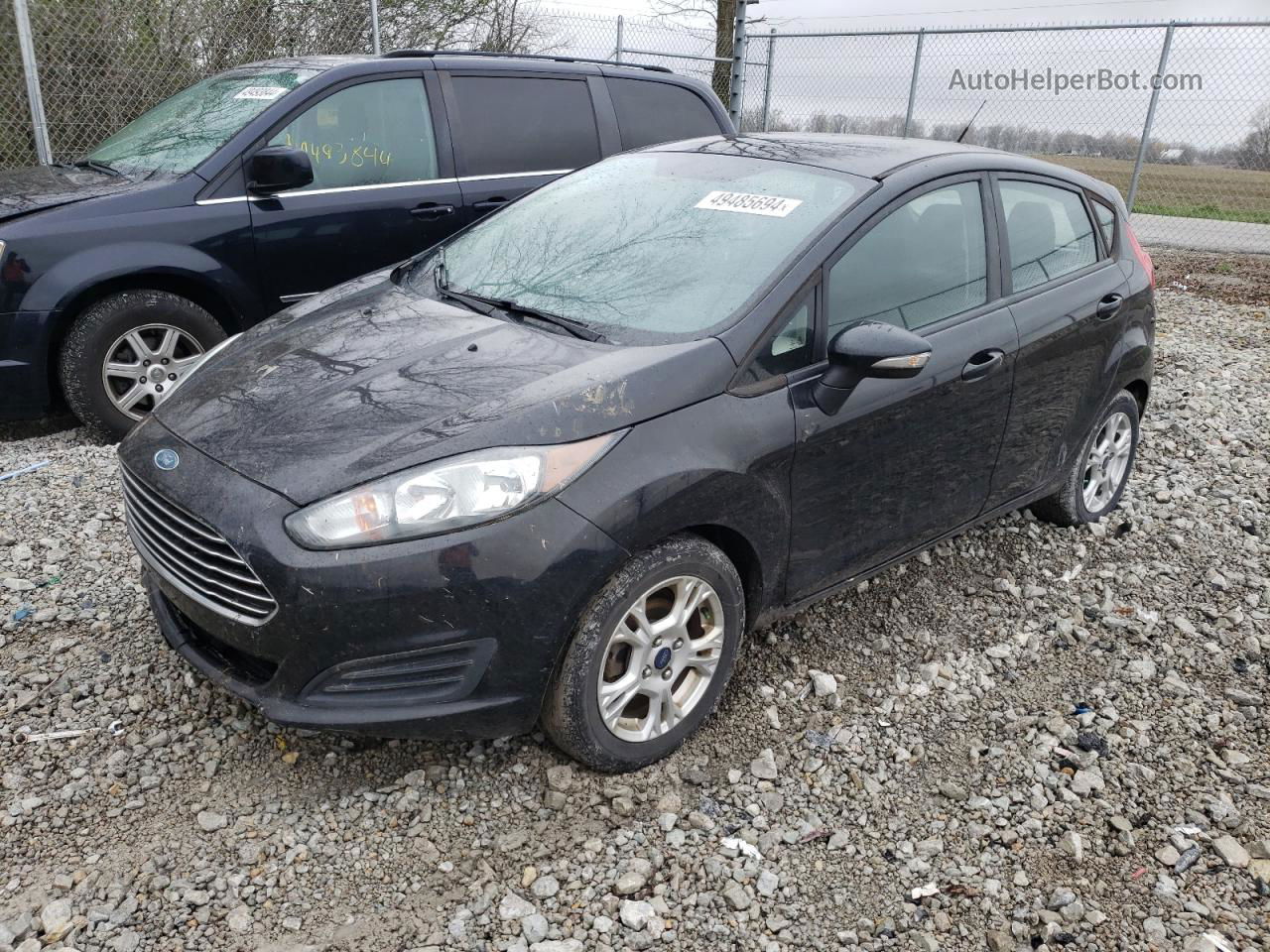 2015 Ford Fiesta Se Black vin: 3FADP4EJ2FM105382