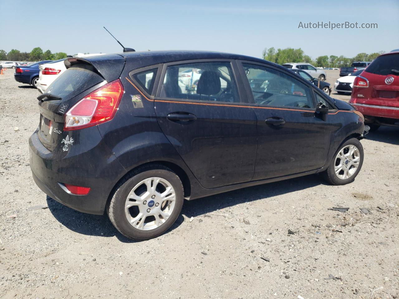 2015 Ford Fiesta Se Black vin: 3FADP4EJ2FM148068